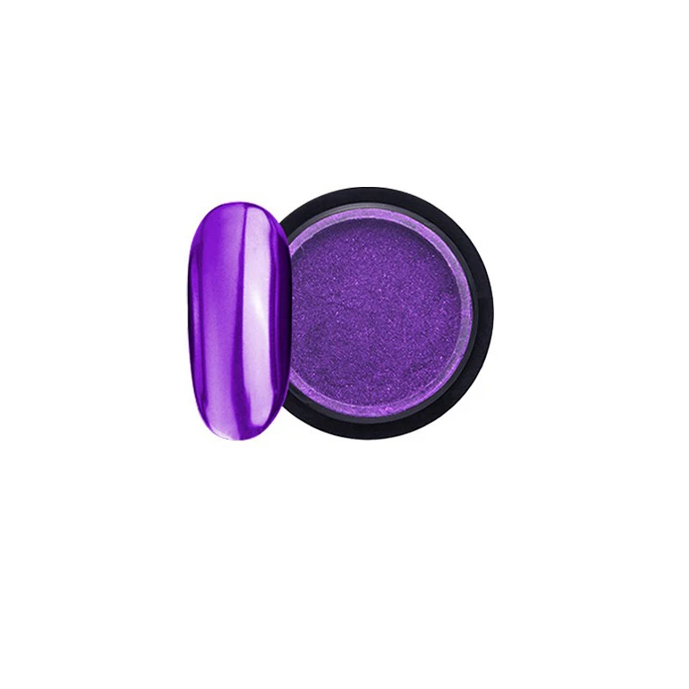 Новинка 2018 года, оптовая продажа, Розовый Блестящий хромовый зеркальный Пигментный Порошок для ногтей