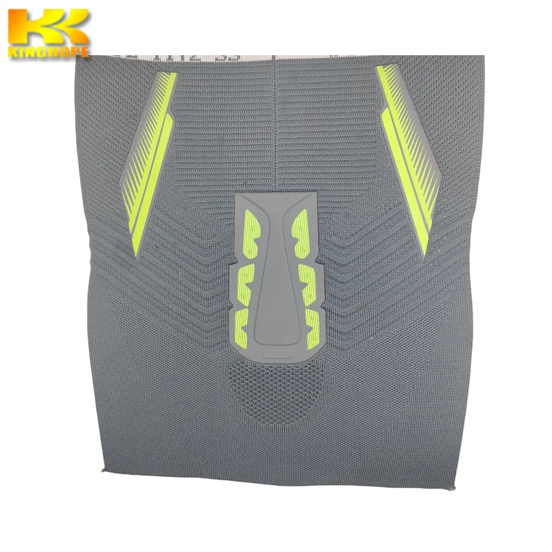 high elastic knitted fabric upper material custom 3d upper casual comfort sports shoe upper breathable knitted upper