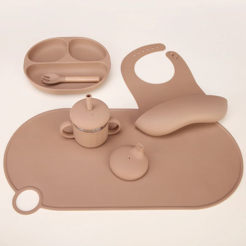 Food Grade Silicone Stainless Steels Baby Snack Cup Drinking Cups Sippy Straw Cups For Babies