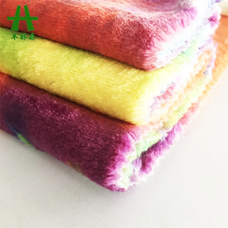 Mulinsen Textile Printed Double Brush 100% Polyester Flannel Fleece Fabric Manufactures