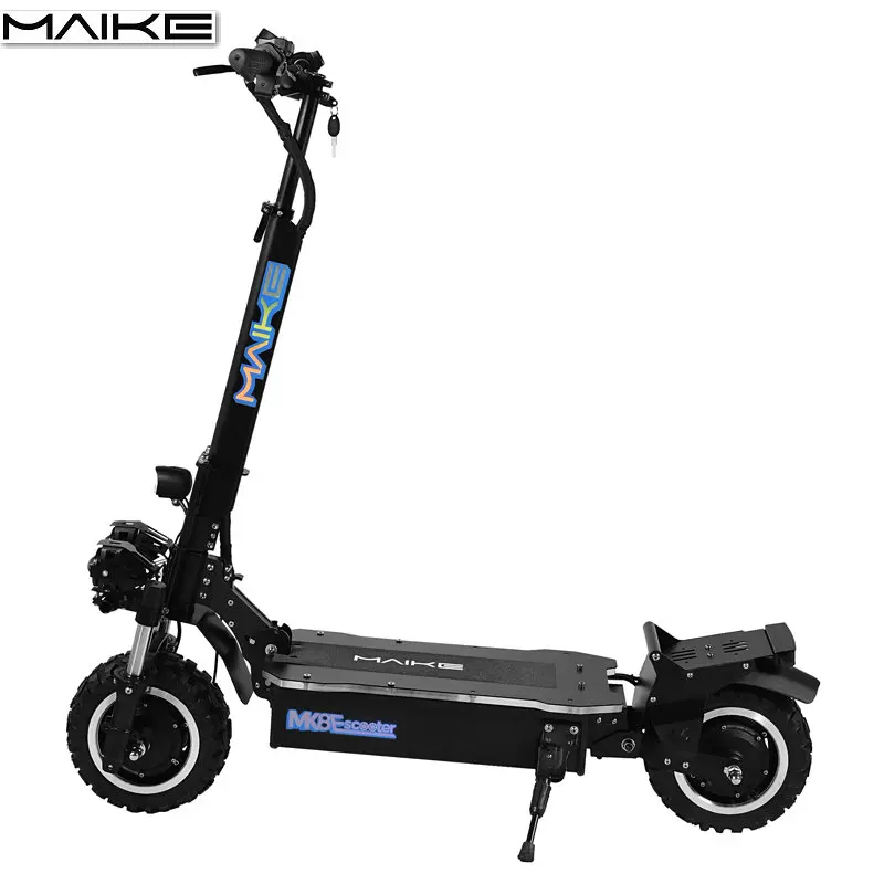 Reasonable Price maike mk8 60v e scooter with seat 11 inch big wheels 5000w dual motor fast 80km h electric scooter