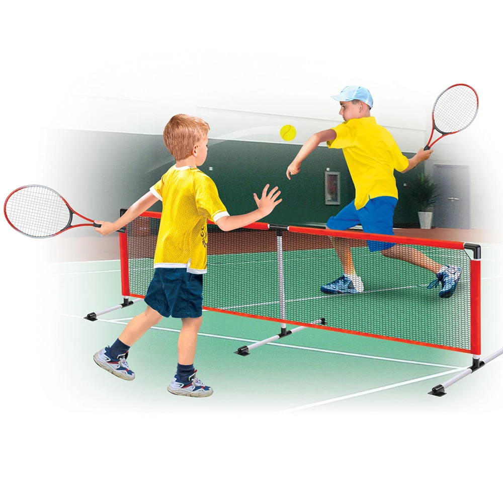 Детская Спортивная тренировочная игрушка, ракетка для тенниса с сетчатыми мячиками и сумкой для переноски