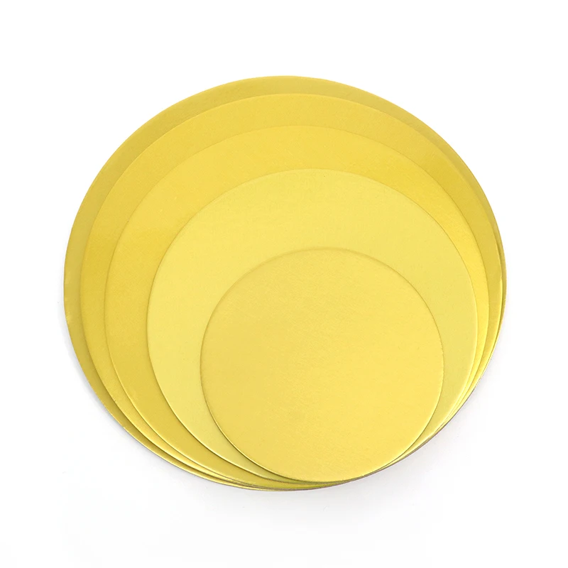 Wholesale 8 10 12 14 16 18 inch Cardboard Cake board Gold silver Disposable Large Paper Round Cake Boards Supplier For Cake Base