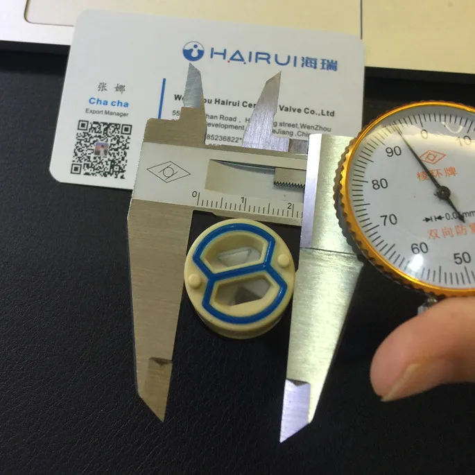 
22mm PPO diverter ceramic disc cartridge export to india market for faucet,mixer,tap, brass handle spindle size could customize 