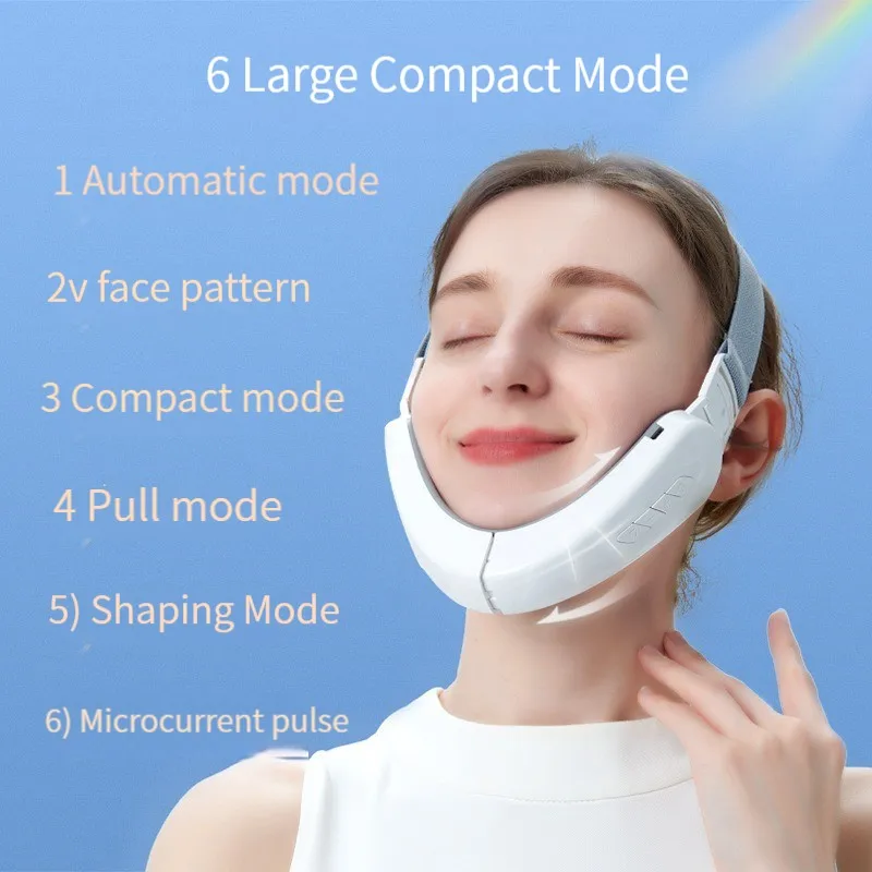 Electric V Shape Facial lifting Device Wrinkle Face Chin Lift Up Slimming Belt Anti-Aging Face Beauty Massager