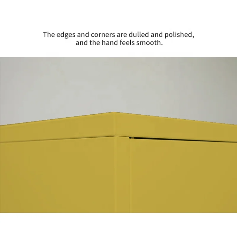 China Manufacturer Metal Living Room Furniture 2 Single Door Mini Locker Thickened New Design 2 Layer Cabinet