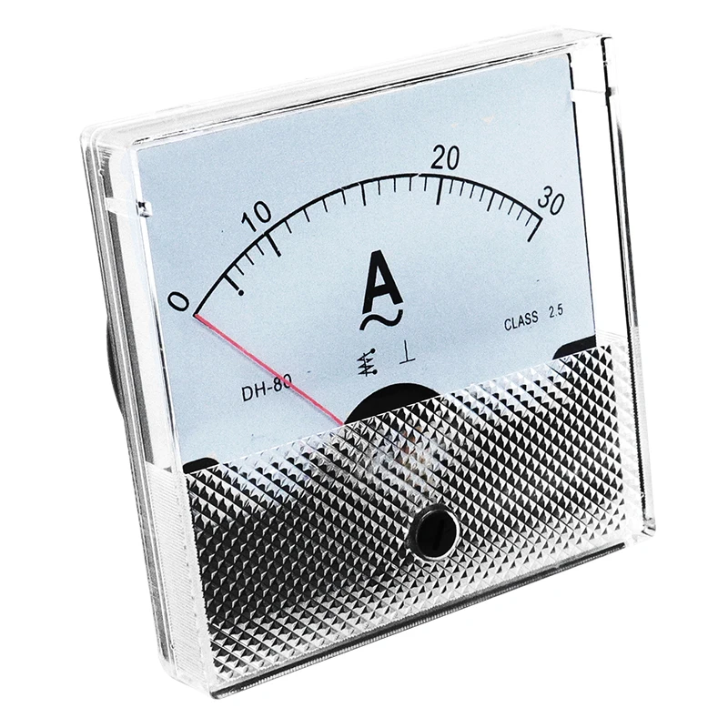 DH80 AC Ammeter 80*80mm 5A 20A 30A 50A 100/5A 200/5A Square Analog Current Ampere Meter