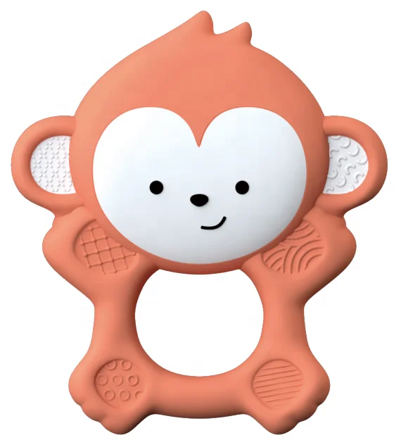 
Safe For Infant Teething Toy Natural Rubber Baby Teether 