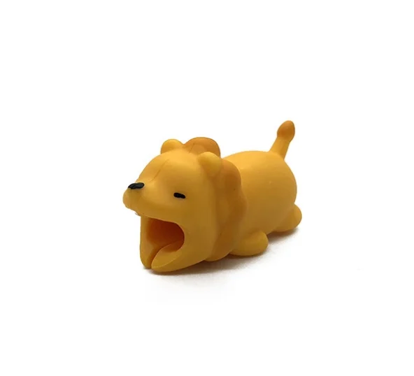 Promotional pvc cute animal bite cable protector cable phone cable protector