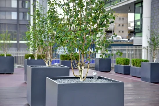 Metal Steel Garden Tower Tree Urban Planter