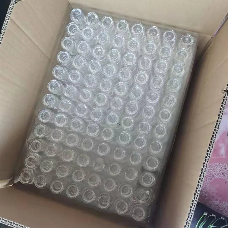 High Quality Borosilicate smoke filter tips 9 Holes Small Glass Pipe Bowl Hookah Accessories wholesale