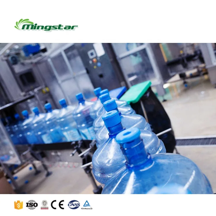 Liquid Packaging Machine Bottling Plants For 5 Gallon Big Barrels With Automatic 20 Liter Water Bottle Production Filling Line