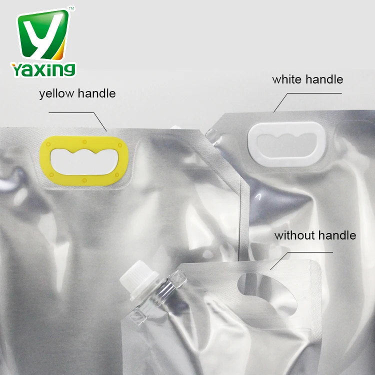 Portable folding beer juice Wine Beverage water Liquid upright spray pocket packaging Outdoor aluminum foil spray pocket