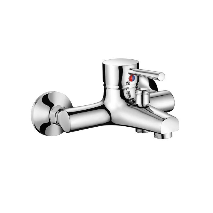 Factory directly  Brass Chrome Single lever handle Deck mounted mixer Classic Lavatory bathtub basin mixer tap