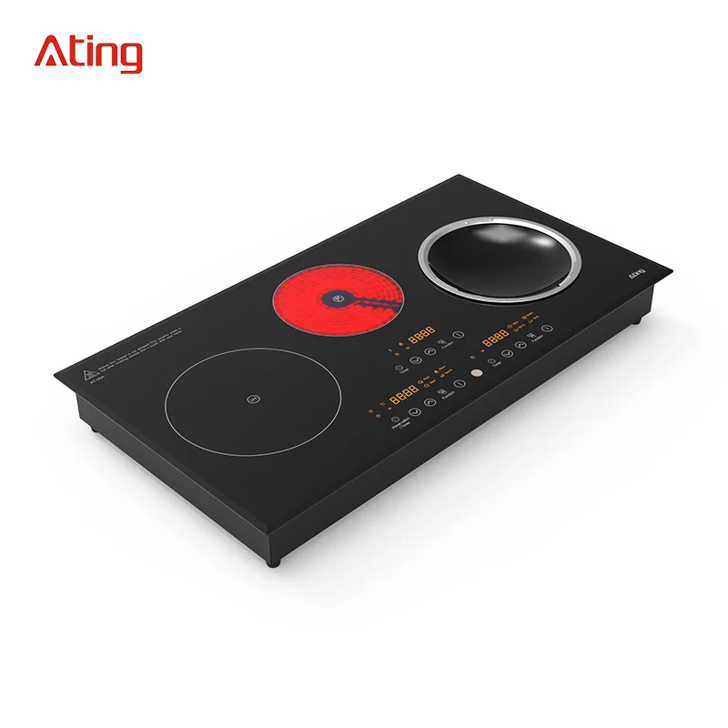 A China High quality manufacturer electrical 3 burner ceramic cook stove infrared cook hob induction cooker