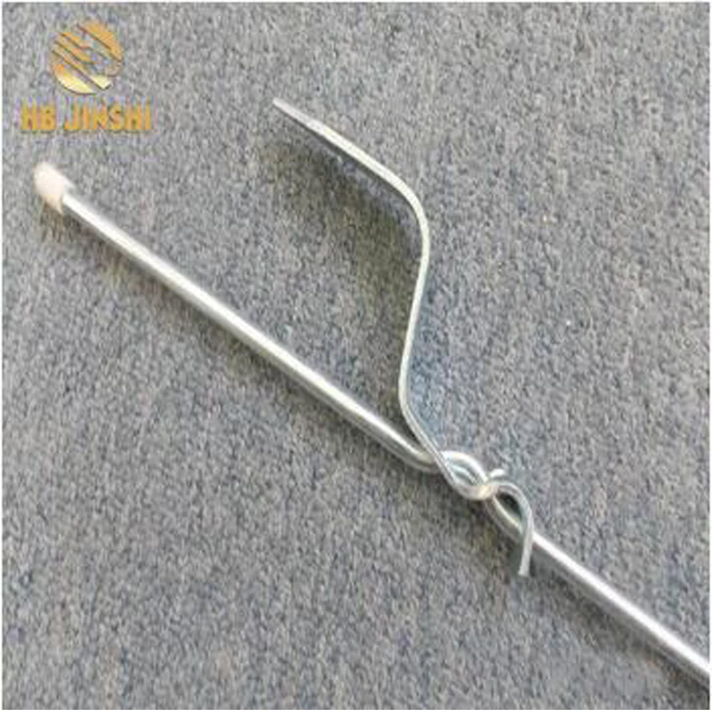 Spring Steel  Rod Electric Fence Post Insulated Pigtail Fence Post