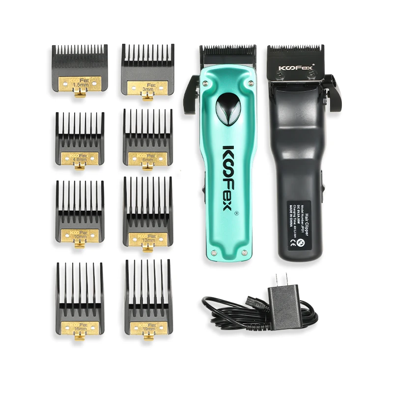 KooFex Custom Logo Barber Machine Professional Salon DLC Graphite Blade BLDC Hair Clipper