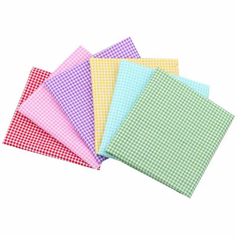 Selling Various Colors Printed Plaid Twill Fabric Cotton Fabric