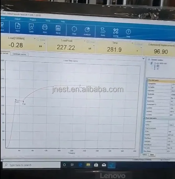 600KN 60T hydraulic loading servo universal material pulling testing machine