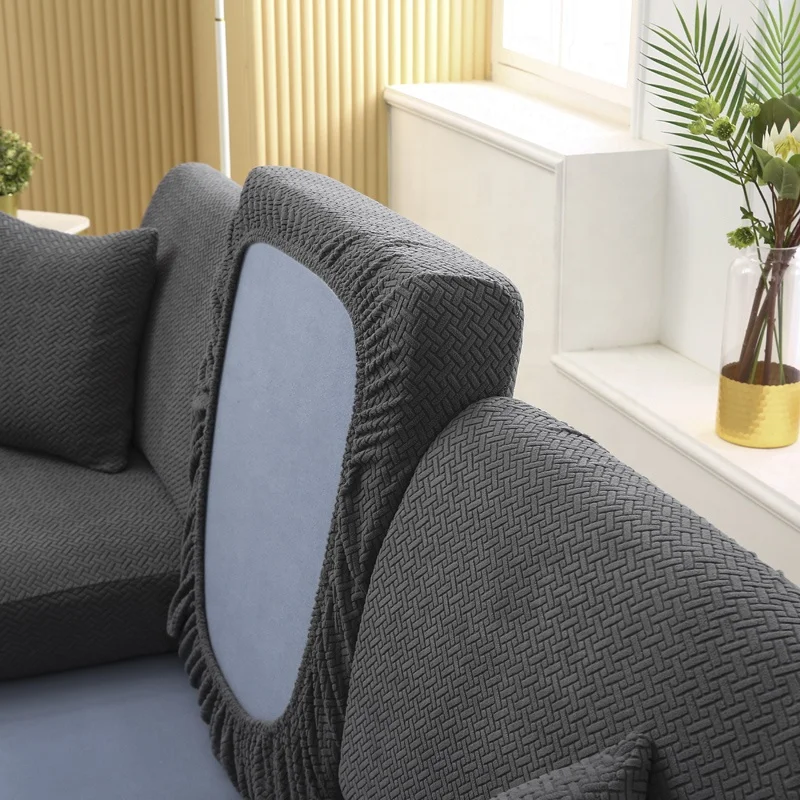 Jacquard Couch Covers Super Stretch Thick Soft Cover Anti Slip Elastic Sofa Slipcover Chair Furniture Protector 1