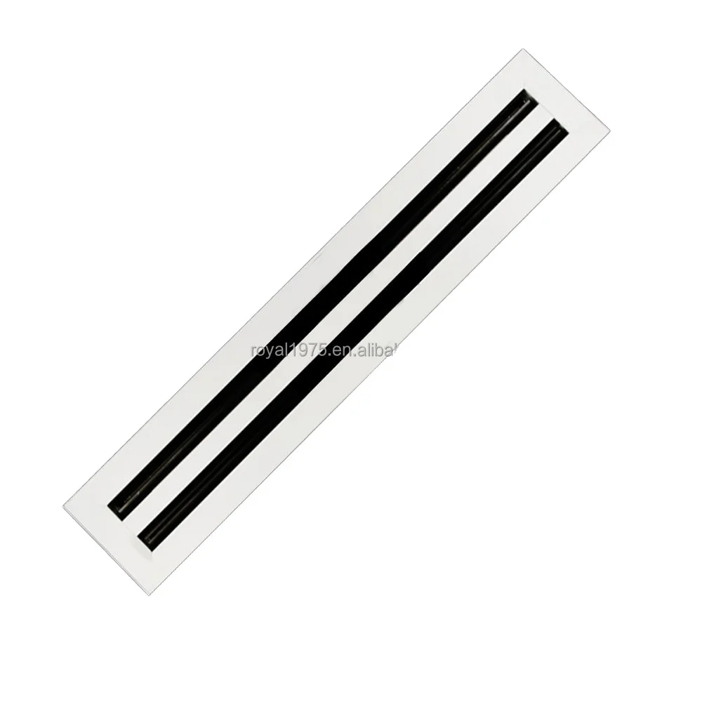 Royal Service Hvac Spare Parts Aluminium Ceiling Linear Air Conditioner Slots Ventilation Grilles Exhaust Linear Vents Diffuser