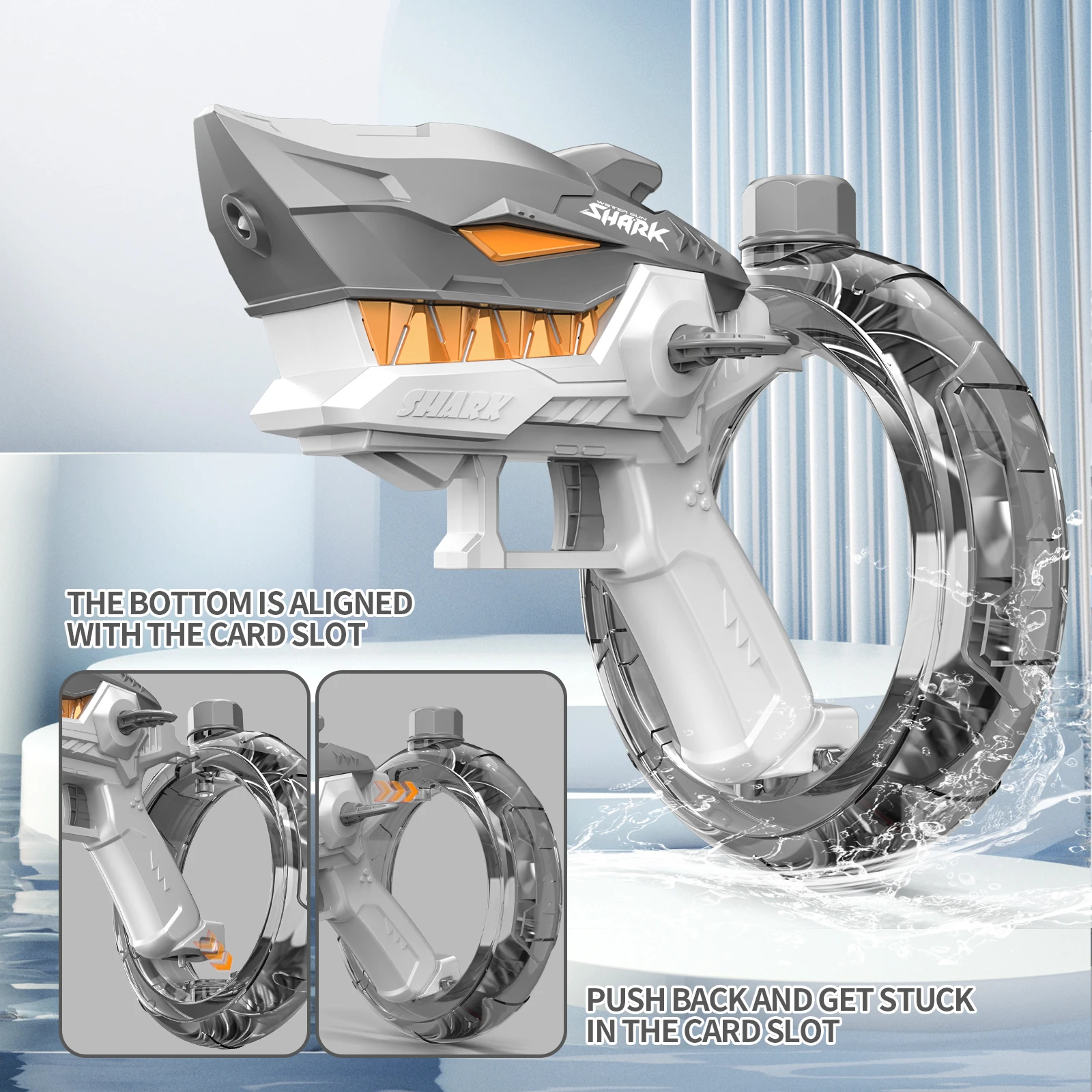 Shark Animal Shaped Water Guns Toys Hot Sale Active Outdoor Toy Shooting Play Game Squirt Auto Refill Water Blaster Gun For Fun