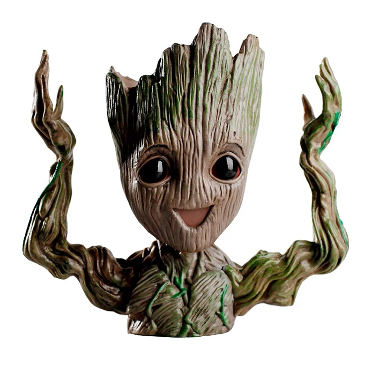 Заводская цена, в наличии, кастрюля для цветов с изображением дерева, галактики, цветочный горшок, младенец Грут