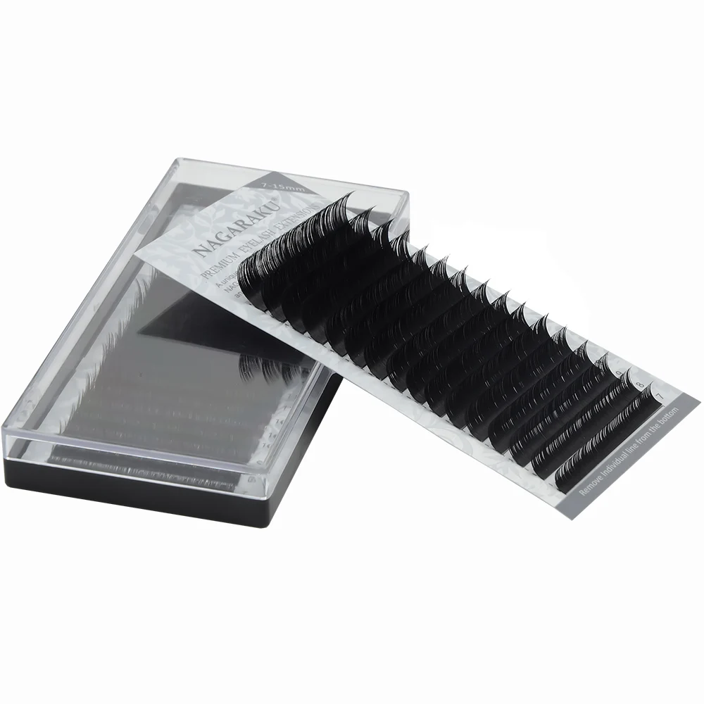 NAGARAKU mix length eyelash extension synthetic mink pesta as pelo a pelo super professional dai pesta as nagaraku