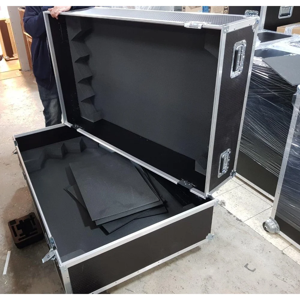  Heavy duty Shockproof Aluminum Wheeled Shipping Case With Customized