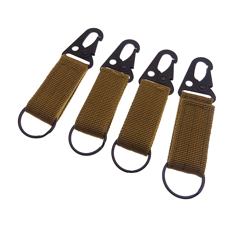 Wholesale Tactical Hanging Carabiner With Tether Buckle For Backpack Strap Keychain