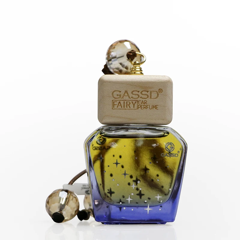 Hanging Car Perfume Glass Bottle Essential Oil Diffuser hot selling Aromatherapy Car Air Freshener