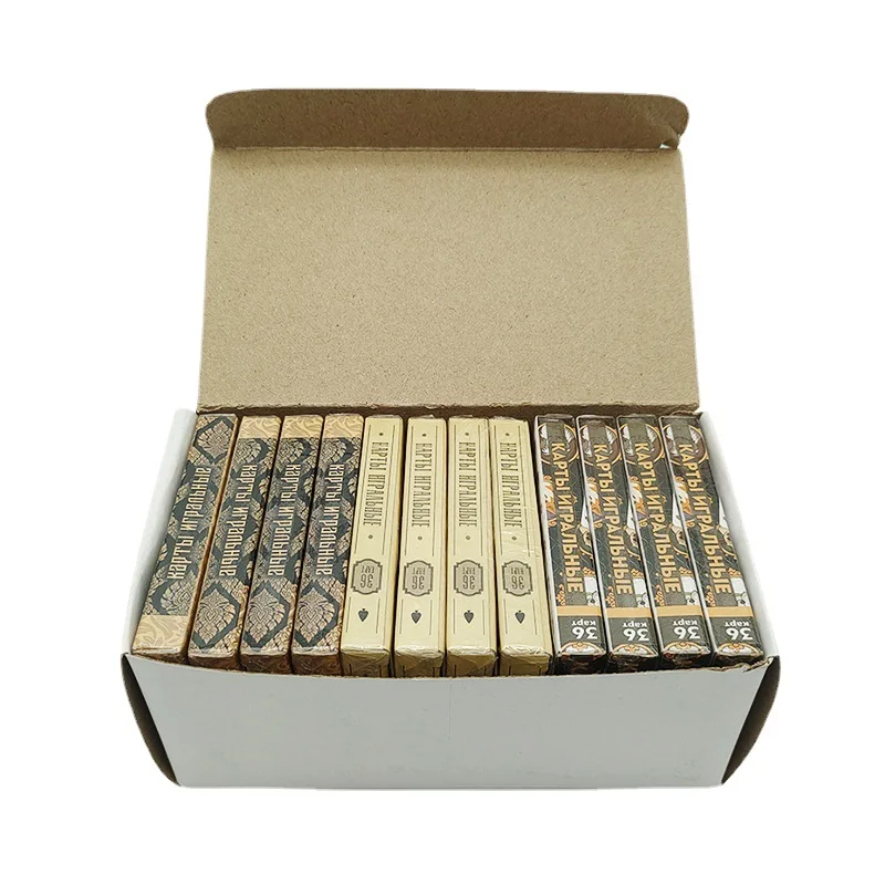 Russian Poker Waterproof Plastic Poker Table Games Playing Cards Playing Cards Deck Gift