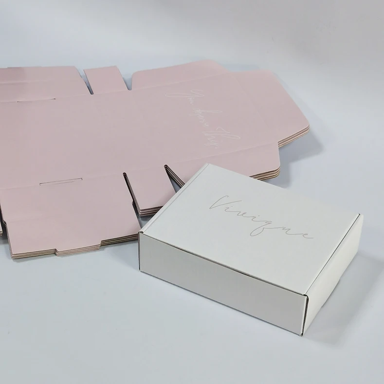 
Recycled Mailer Carton Cardboard Packaging Biodegradable Small Paper Corrugated Shipping Box Custom Logo Print 