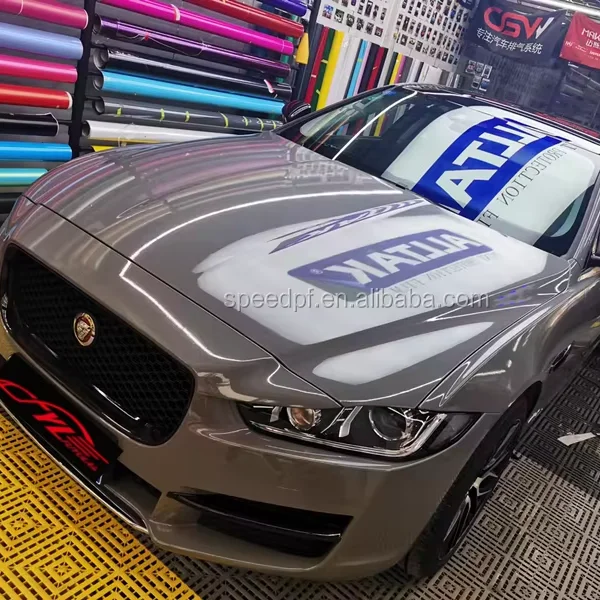 Лучшая цена высокополимерный Кристалл Нардо серого (глубокая) автомобильная пленка виниловая для домашних животных