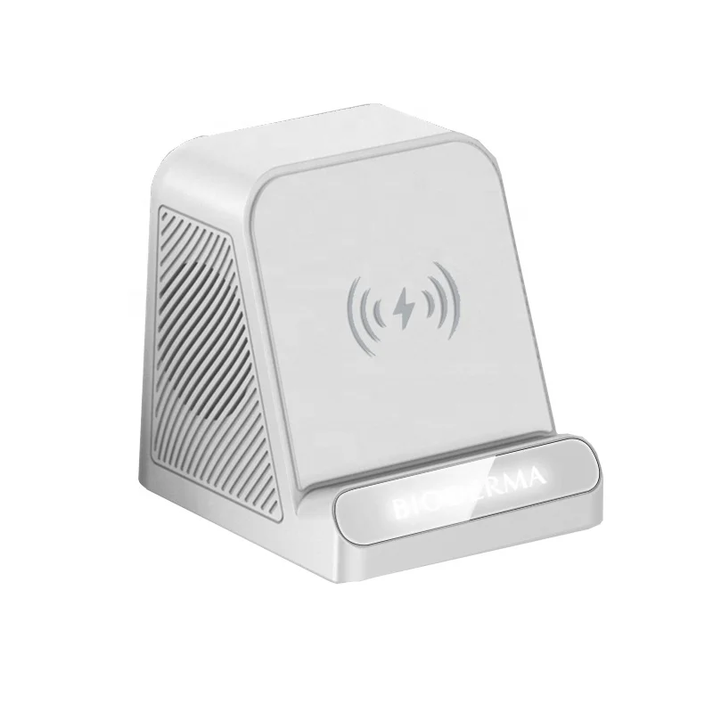 BT-128WL Custom LED Light UP Wireless Charger Portable Speaker