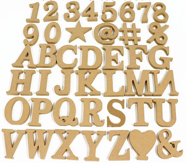 Украшения ручной работы KRAFF RTS аксессуары для рукоделия декоративные деревянные блоки МДФ большие буквы английского алфавита
