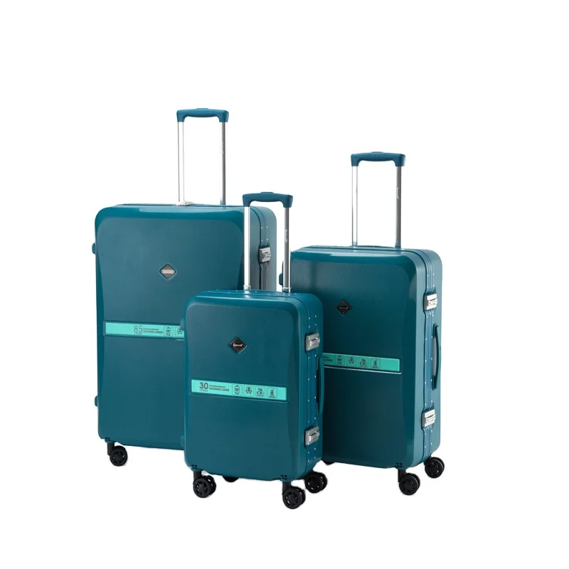20 24 28 inch Wholesale Lightweight PP Luggage Set spinner wheeled lock luggage hardside travel trolley bag