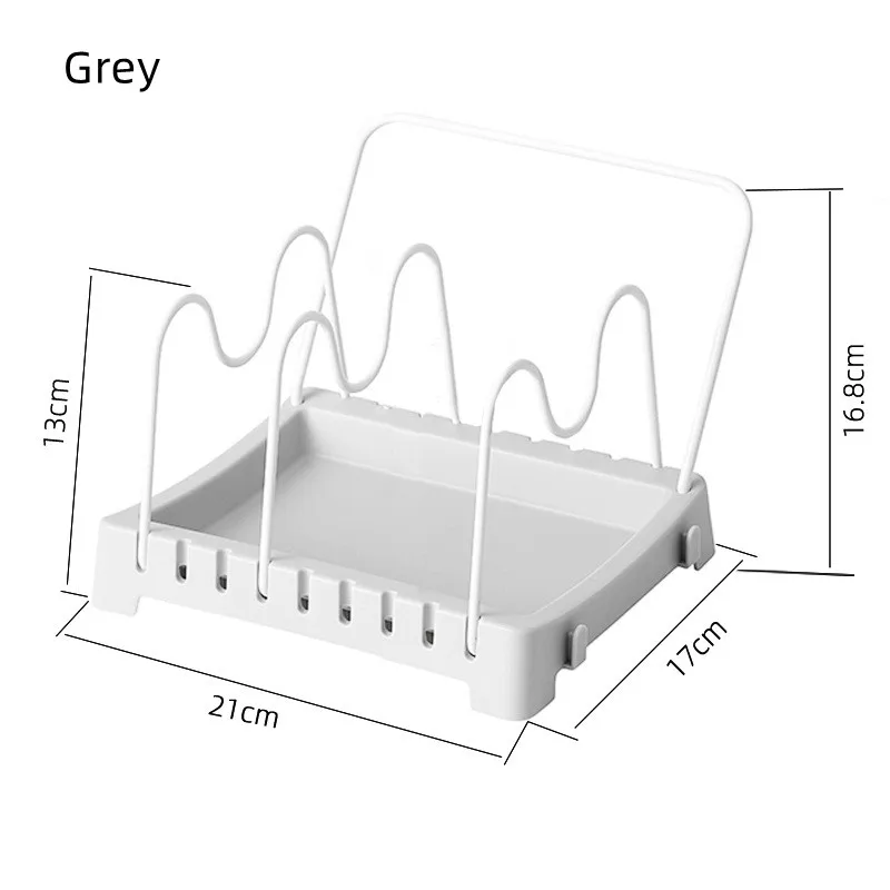 Hot Sale Cabinet Pot Lid Holder Multipurpose Spatula Pad Spoon Rest Holder Durable Lid Stand For Utensils in Kitchen