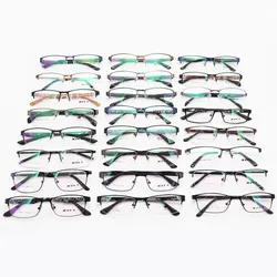 Wholesale Promotional  Metal Optical Frame Assorted Mixed Unisex Stock Eyewear Ready Goods Stainless Steel Eyeglasses Frame