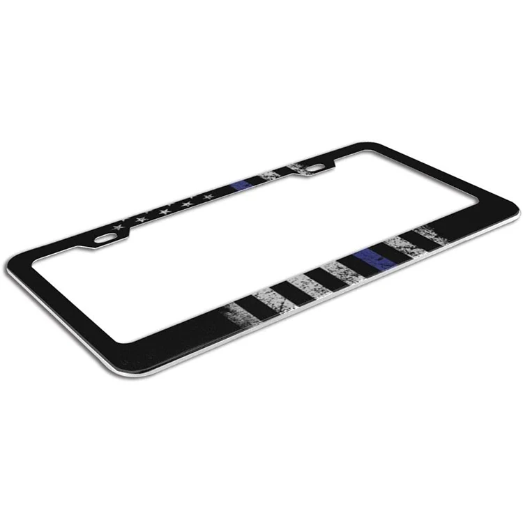 Rainbow License Plate Frame Aluminum Board Frames Theft-Proof Frames Custom Colorful License Plate Holder