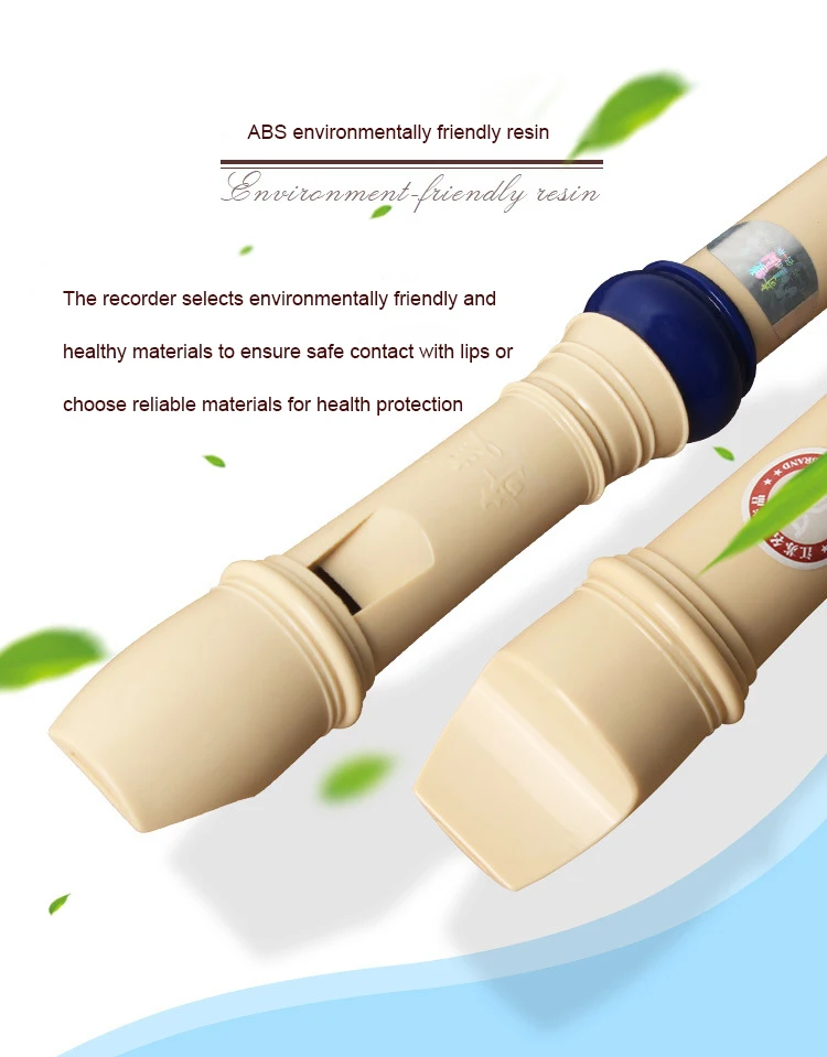 Starway Wholesale 6 8 Hole Style ABS Plastic Student Flute Recorder For Promotion Musical Instrument For Gift