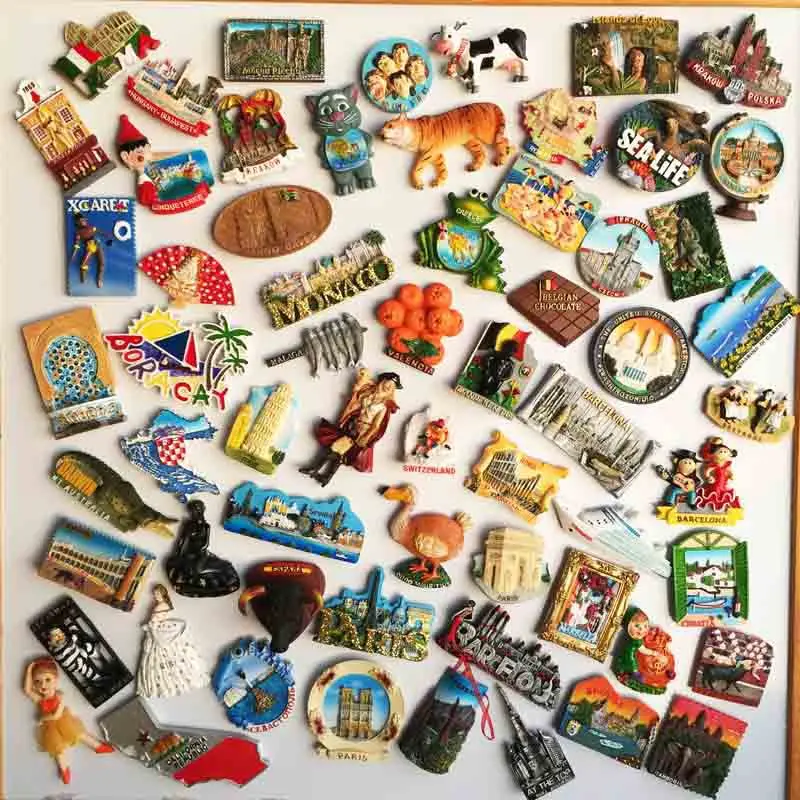 Fridge Magnet Wholesale Polyresin Custom Magnets Fridge For Souvenir
