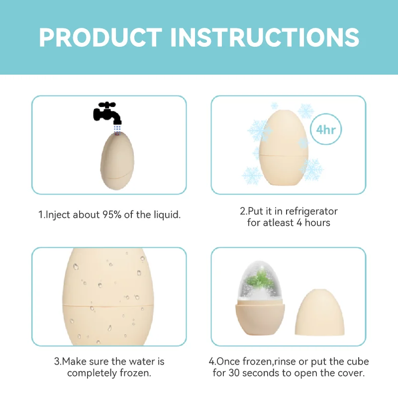 Wholesale Beauty Massager Tool Silicone Facial Ice Cube Globes Molds Massager Ice Roller For Face And Eyes Face Beauty Skin Care