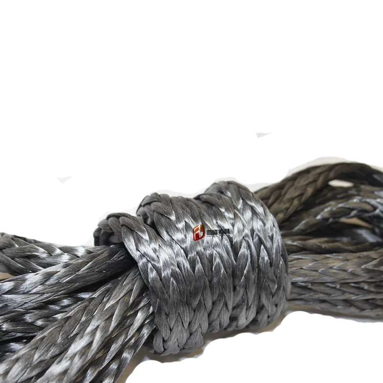12 strand single braid UHMWPE rope