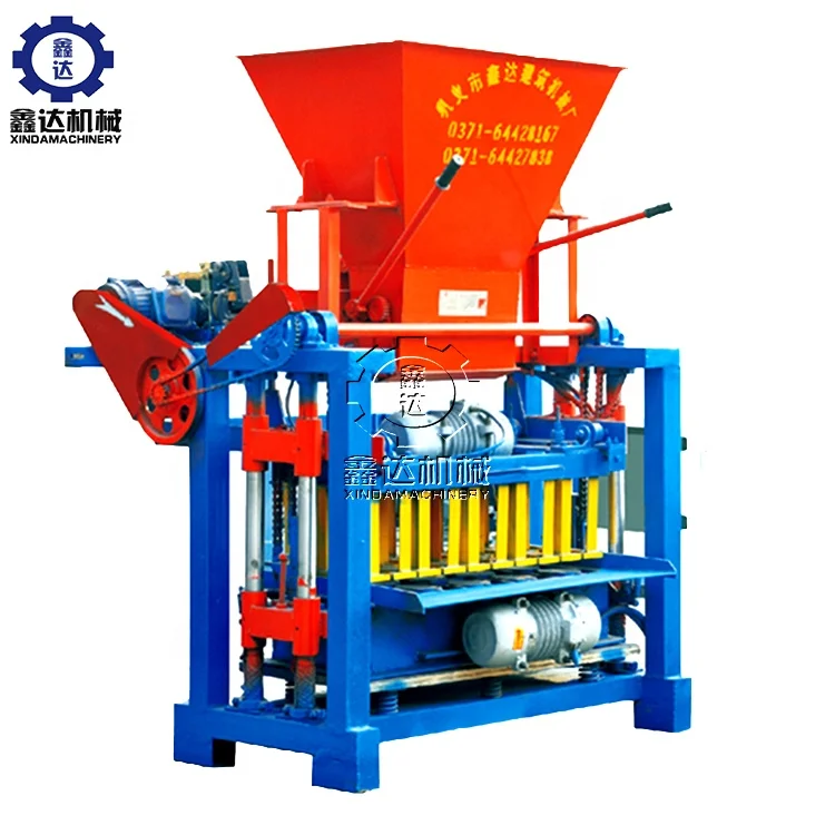 QMJ4-35B portable electric cinder concrete multi-functional easily change the mold pavement concrete brick making machine