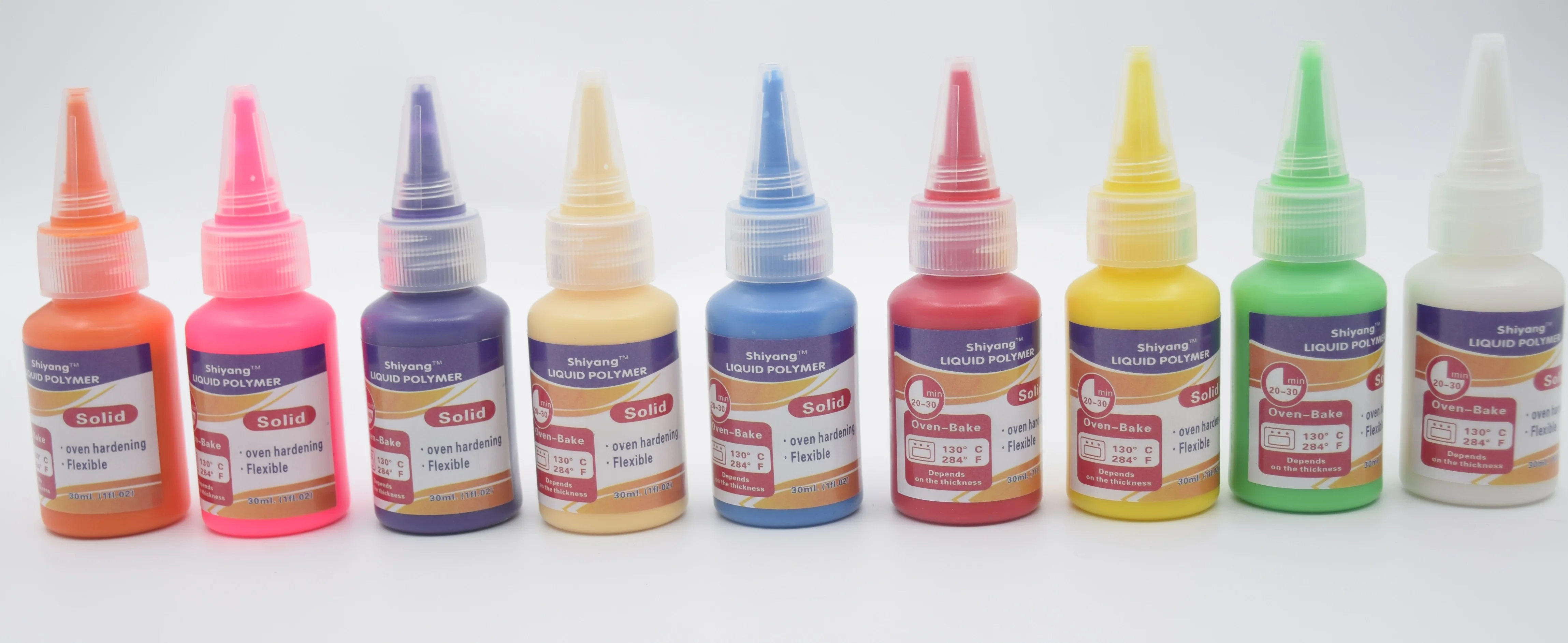 EN71/ASTM Non-toxic Multiple Colors Liquid Clay Model Magic Polymer Clay Use As Grout for Clay Mosaics Mixed Media Materials