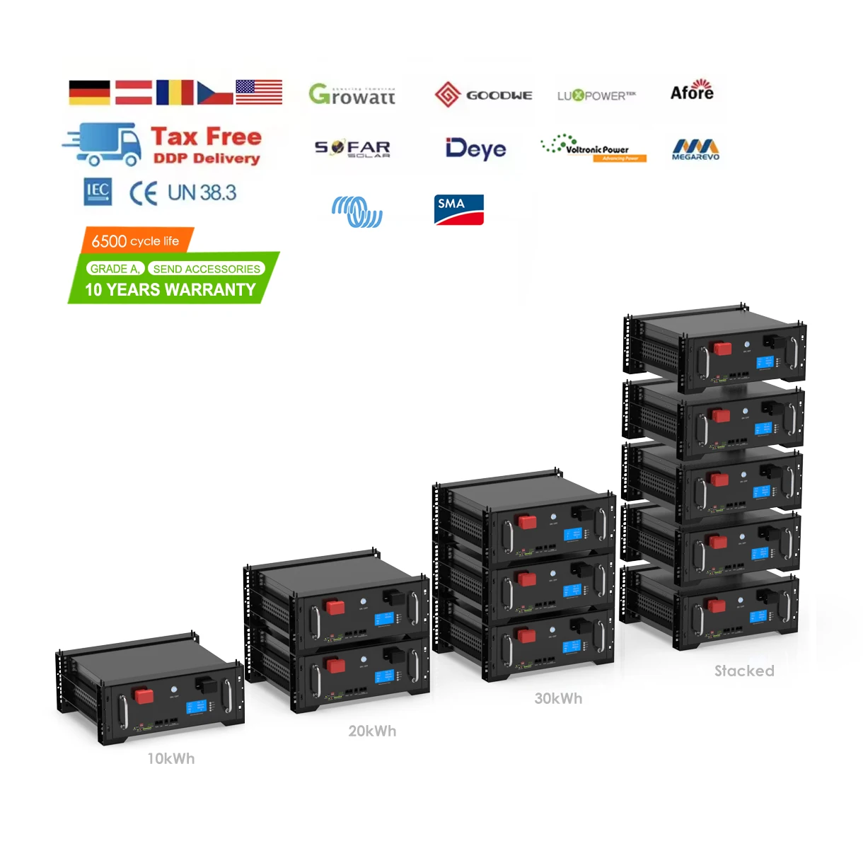 Pylon tech Lithium Battery Lifepo4 Batteries 48v 50ah 100ah Rechargeable Deep Cycle Storage Lithium Battery