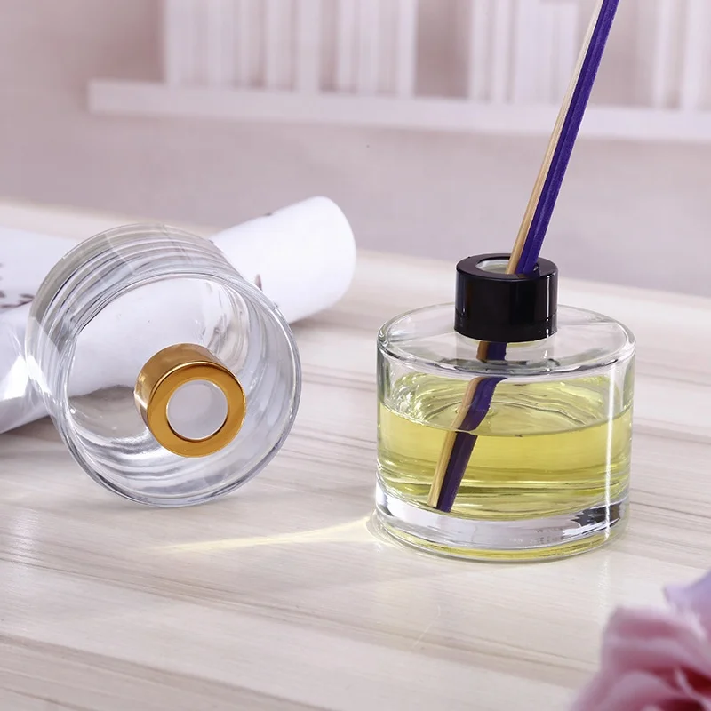 50ml 100ml 150ml 200ml factory round empty glass reed diffuser bottles wholesale