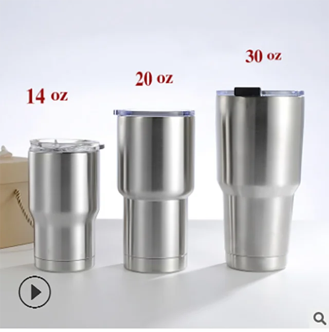 2019 New Design Stainless Steel 12oz/16oz/20oz/30oz Double Wall Vacuum Tumbler Cup With Straw