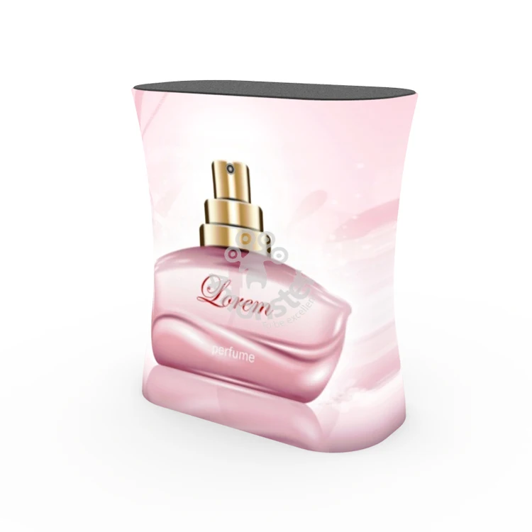 Trade show tension fabric square promotion counter booth design for exhibition booth